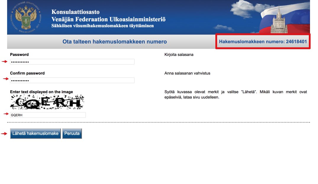 Fill out Russian Visa Application Form for Finnish citizens 2